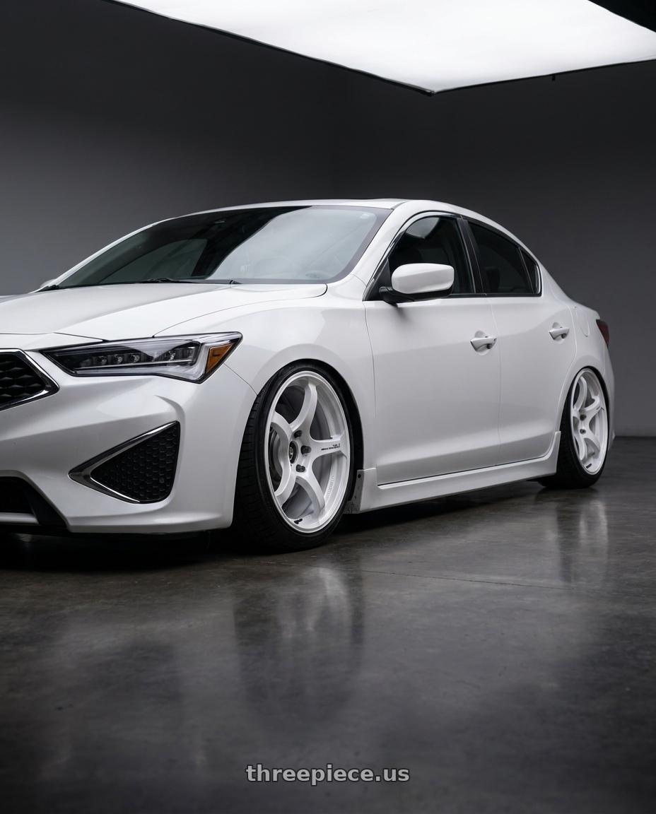 2022 Acura ilx with Advan Racing RG-4 5x114.3 17x7.5 +48 RACING WHITE METALLIC & RING wheels