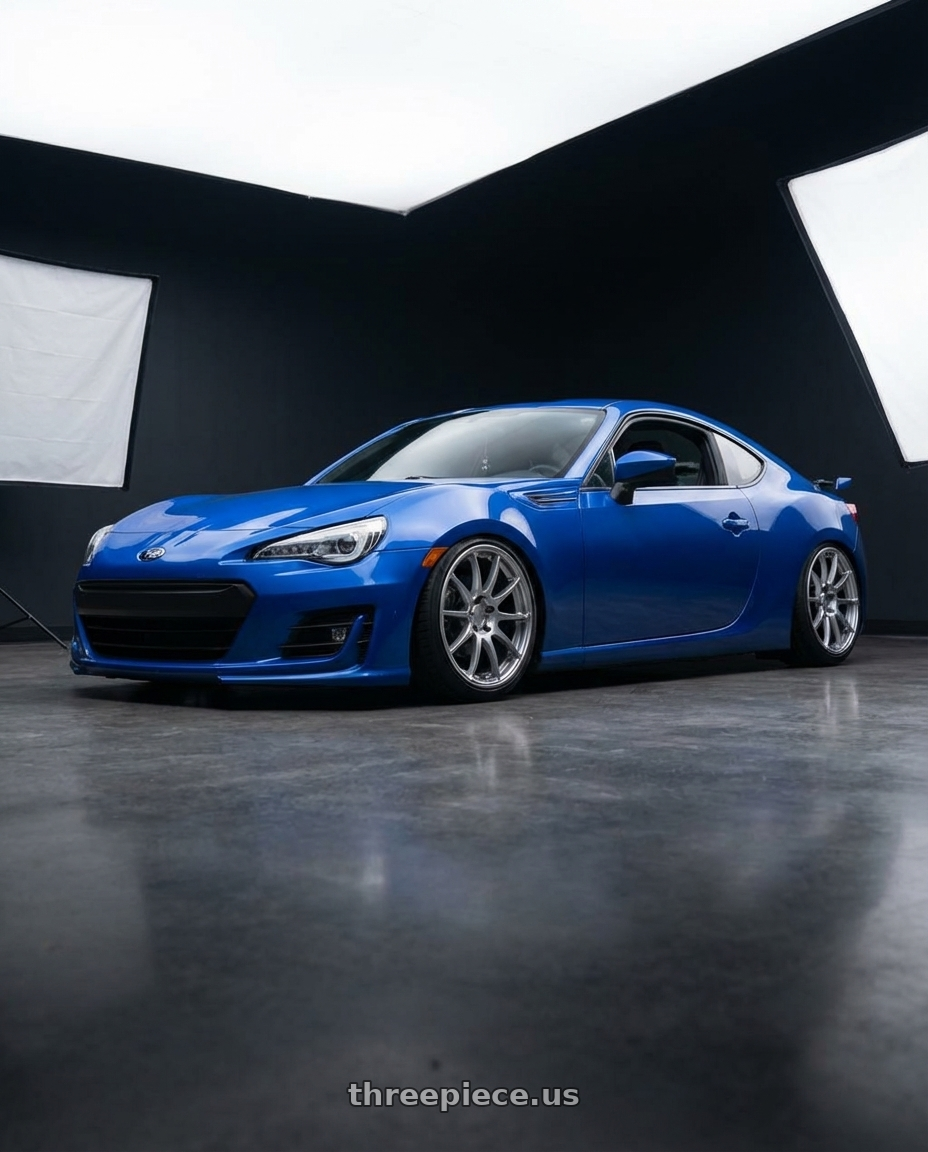 2017 Subaru BRZ with Ssr Gtv02 5x100 18x8.5+44  GLARE SILVER wheels