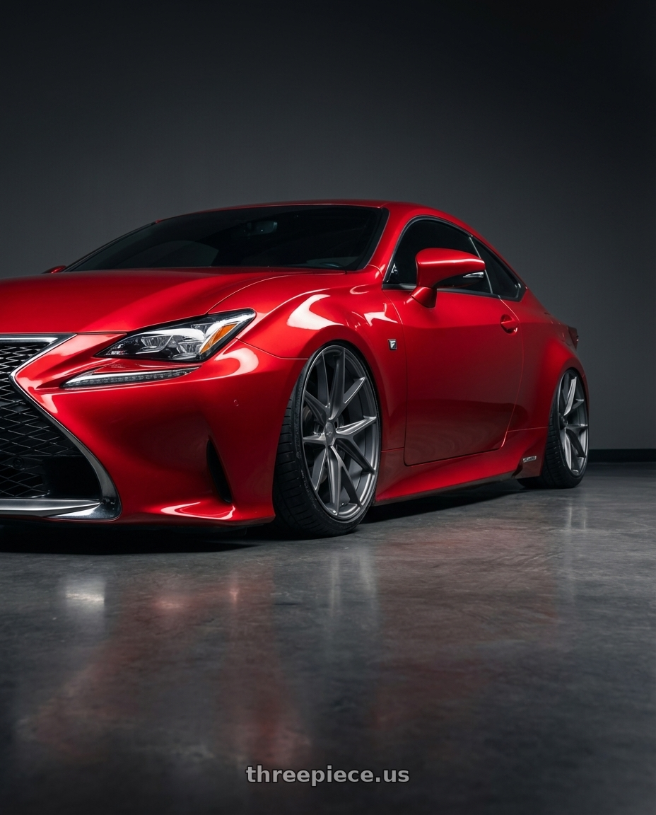 2018 Lexus RC F with Niche 1PC M116 MISANO 5X114.3 19X8.5 +33 MATTE GUN METAL wheels