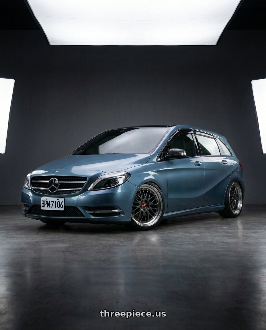 2012 benz B180 Taiwan license number BPM-7106 with BBS LM 5x112 19x8.5+32 Diamond Black wheels