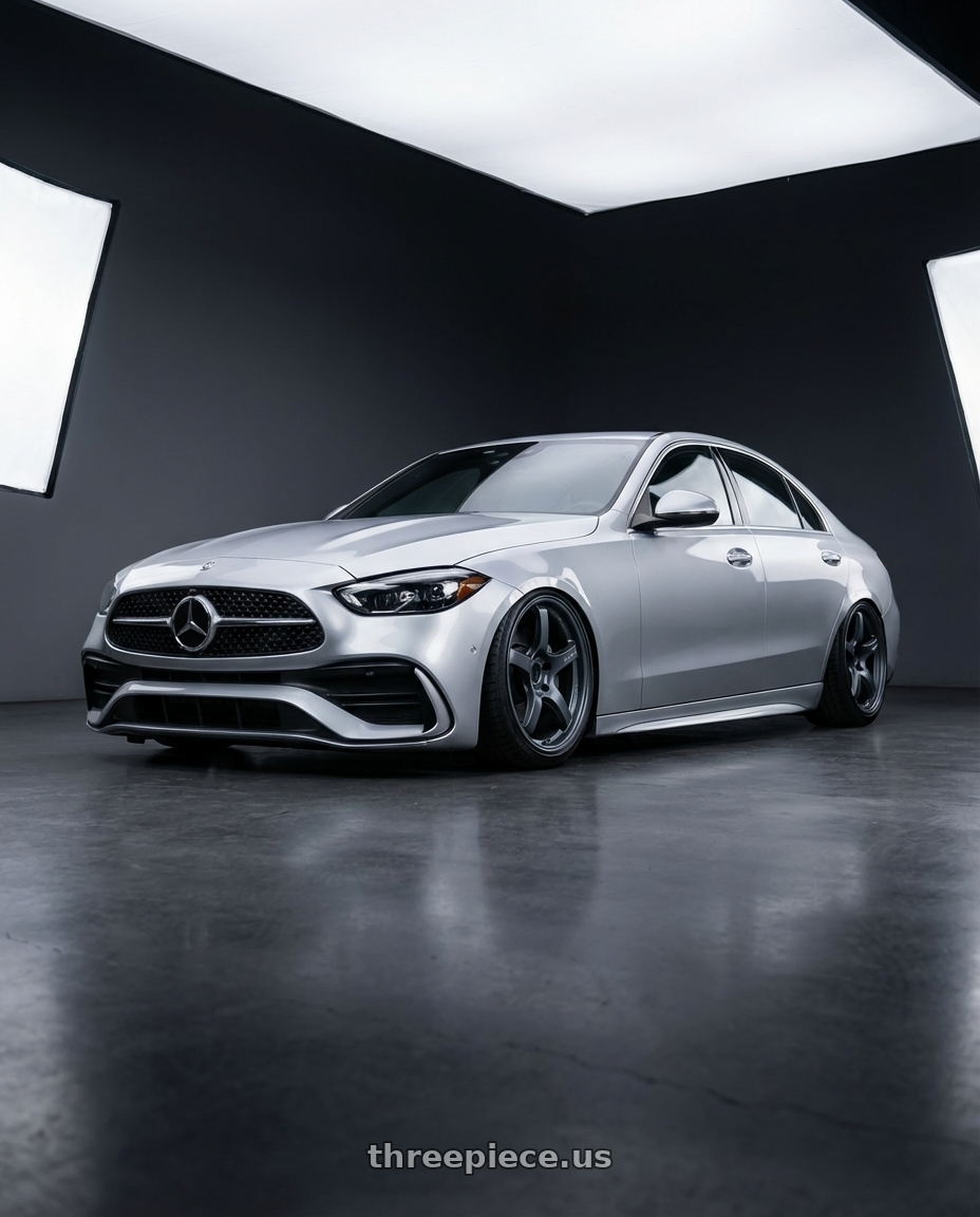 2022 Mercedes-Benz C-Class W206 with Gram Lights 57CR 5x112 19x8.5+45 Gunblue II wheels