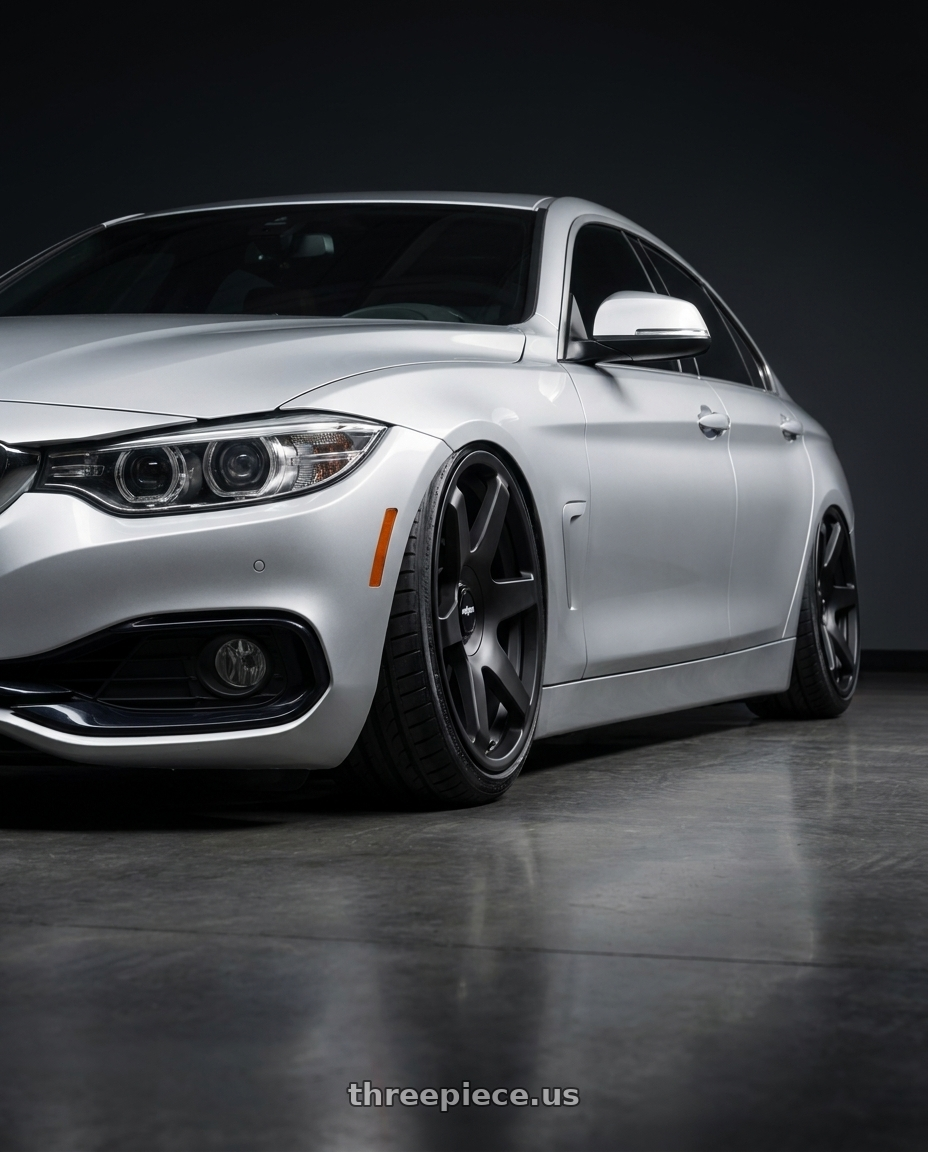 2018 bmw 430i with Rotiform 1PC R113 SIX 5X100/5X112 19X8.5 +45 MATTE BLACK wheels