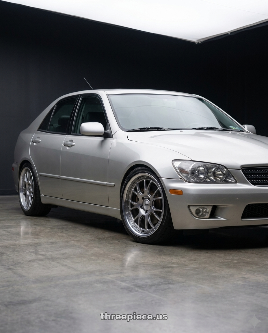 2003 Lexus is300 with SSR Professor MS3R 5x114.3 17X8.5 43 NR Disk Titan Silver wheels