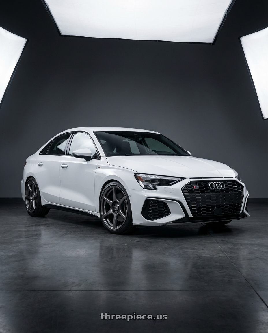 2024 Audi S3 8Y with Kansei K11G Tandem 5X112 19x9.5 22 Gunmetal wheels