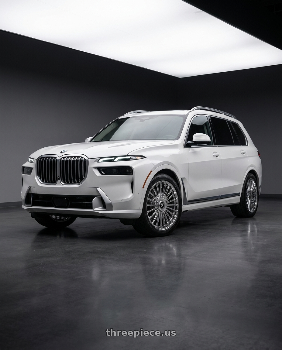 2023 BMW X7 with Fittipaldi FS370MC 5X112/5X120 22x9.5 +30 Mirror Coat wheels