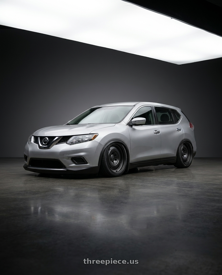 2016 Nissan xtrail with fifteen52 ANALOG HD 5x150 17x8.0 +25 ASPHALT BLACK (SATIN BLACK) wheels
