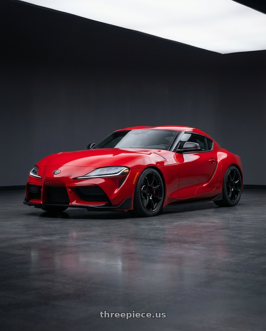 2023 Toyota GR Supra with Advan RGIII 5x112 19x8.5+45 Gloss Black wheels