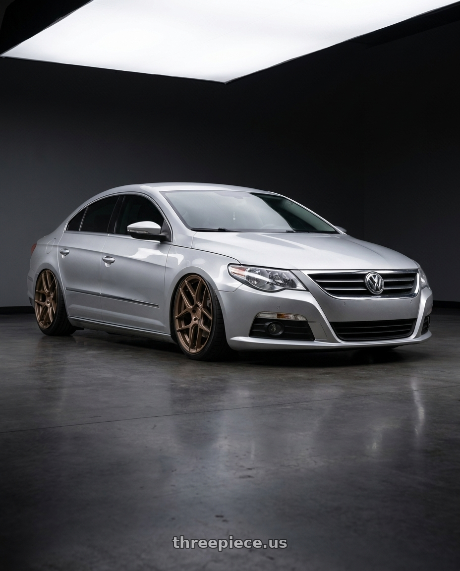2015 Volkswagen CC with Aodhan AFF2 5x112 19x8.5+35 Matte Bronze wheels