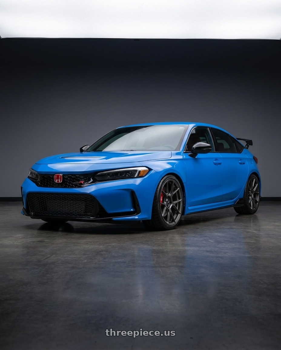 2020 Honda Civic Type R with Konig Ampliform 5x120 19x10+28 Dark Metallic Graphite wheels