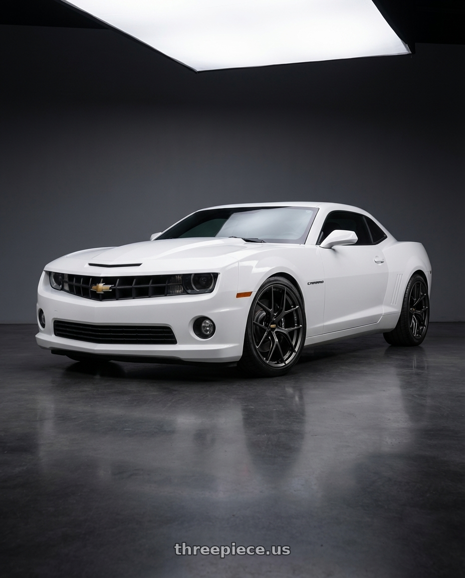 2014 Chevrolet Camaro 5th Gen with BBS FI-R 5x120 20x9.5+22 Diamond Black wheels