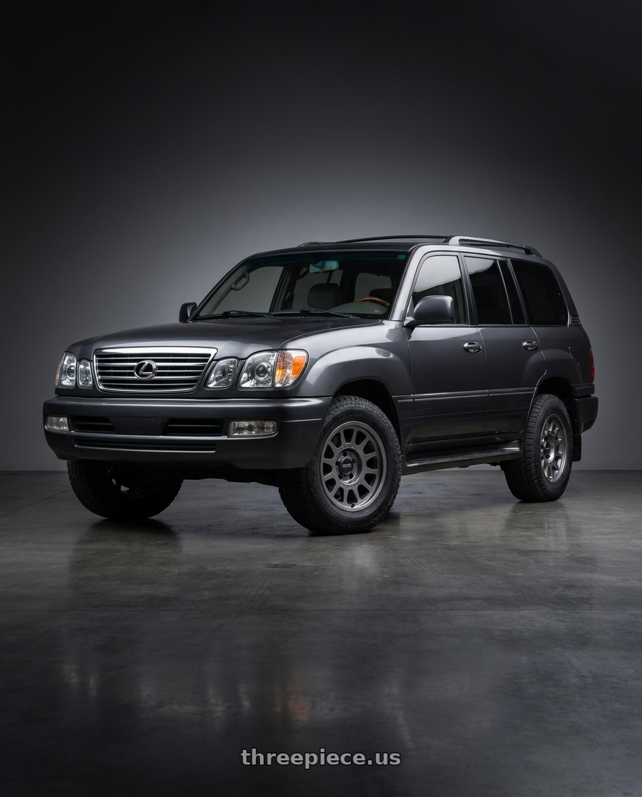 2005 Lexus Lx470 with Method MR703 Bead Grip 17x8.5 / 6x5.5 / +35mm Offset / 106.25mm Centerbore - Gloss Titanium Wheel - MR70378560835 wheels