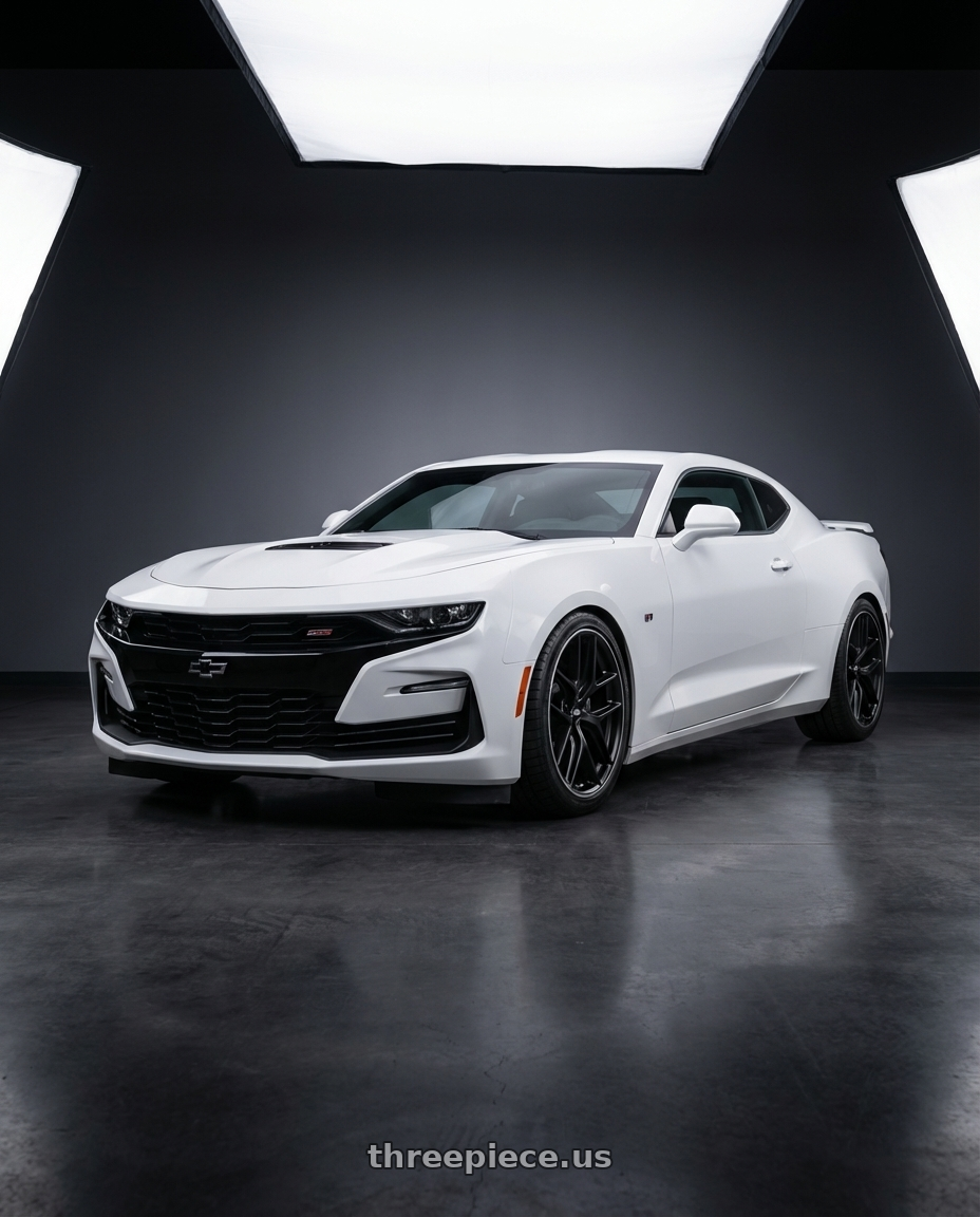 2022 Chevrolet Camaro with BBS CC-R 5x120 20x10.5+35 Satin Black wheels