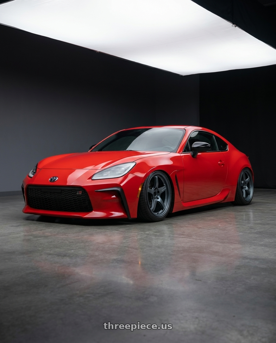 2024 Toyota GR86 with Gram Lights 57CR 5x114.3 18x10.5+12 Gunblue II wheels