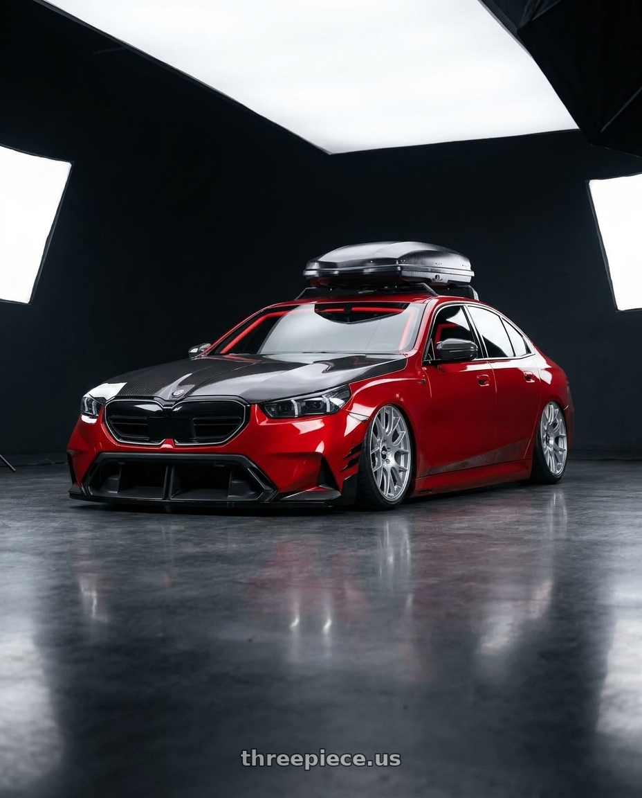 2024 BMW M5 G90 with BBS CH-R 5x114.3 20x8.5 +38 Brilliant Silver Polished Rim Protector wheels