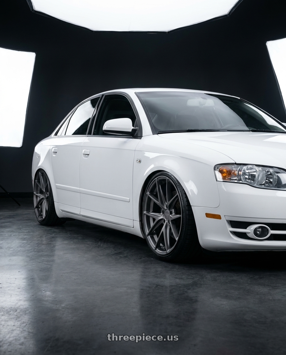 2010 Audi A4 B7 with Niche 1PC M116 MISANO 5X112 19X8.5 +25 MATTE GUN METAL wheels