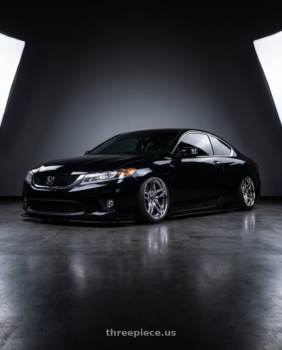 2015 Honda accord lxs with HERITAGE WHEEL EBISU MONOC 5x114.3 19x9.5 +38 CHROME wheels