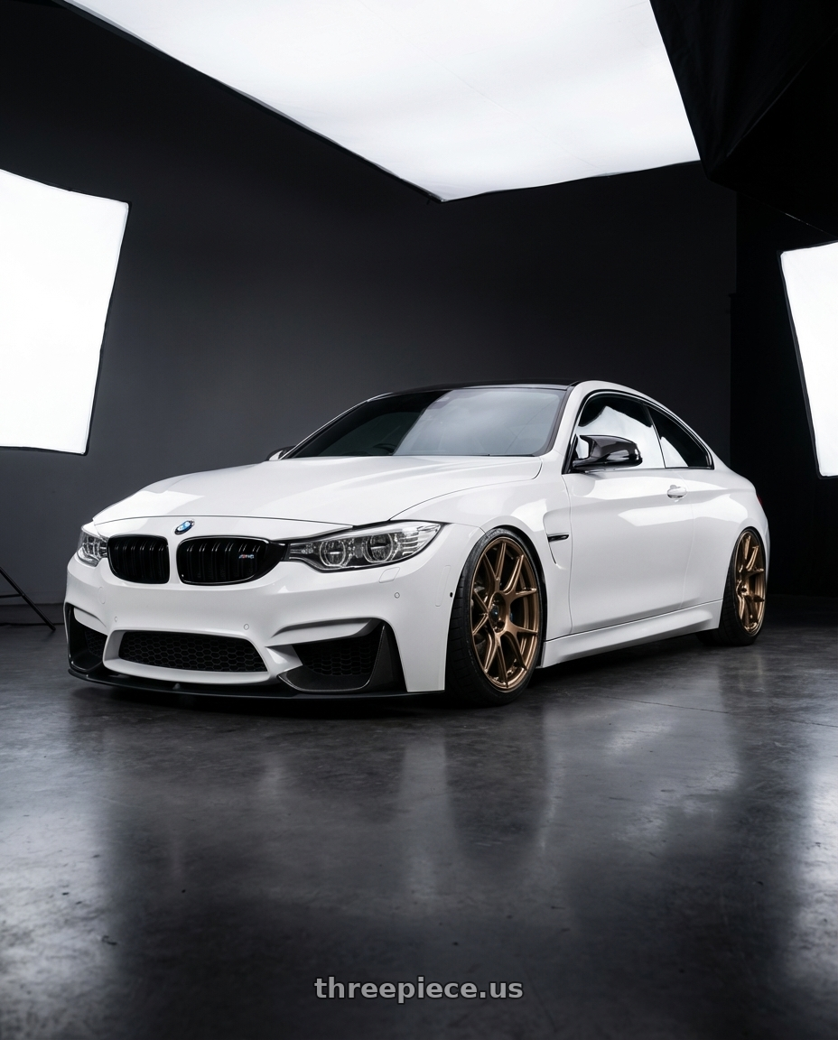 2018 BMW M4 F82 with Konig Ampliform 5x120 19x10+28 Gloss Bronze wheels