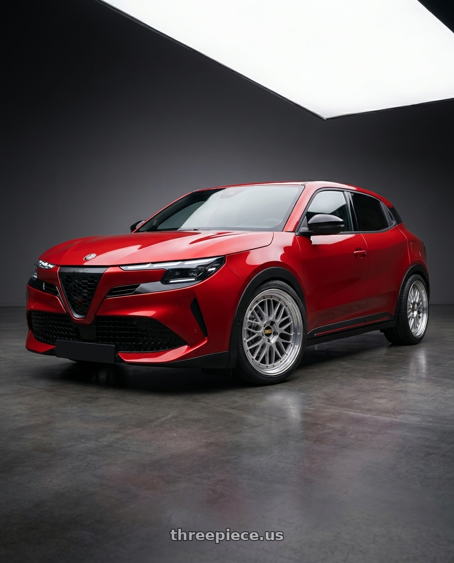 2026 alfa romeo junior with BBS LM 5x120 20x9.0+15 Diamond Silver wheels