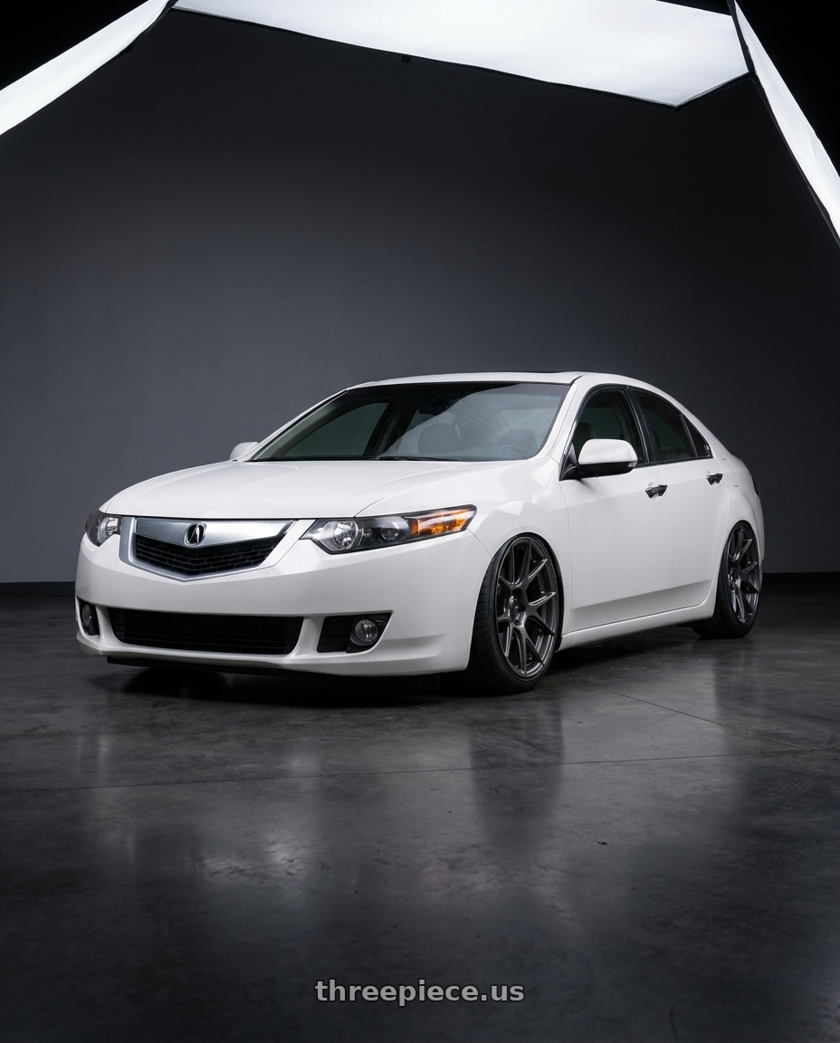 2013 Acura TSX with Konig Ampliform 5x114.3 18x8.5+45 Dark Metallic Graphite wheels