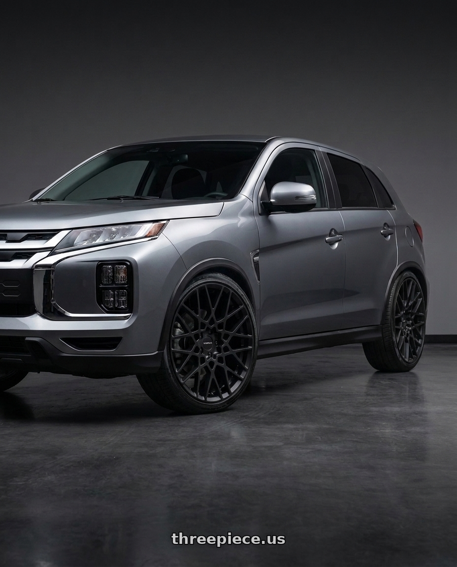 2025 mitsubishi outlander sport le with Vision Street-Designs 474 Recoil 5x114.3 18x8+38 Satin Black wheels
