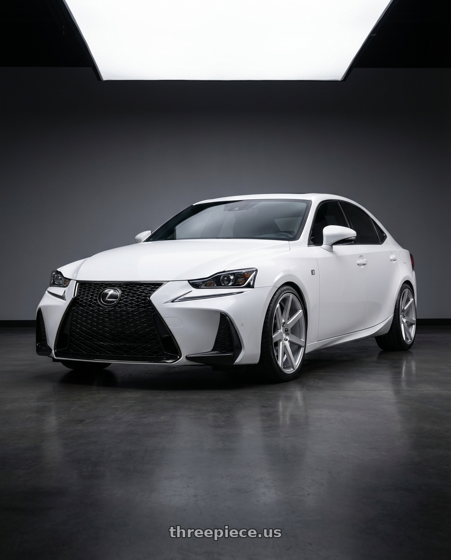 2018 Lexus IS 350 F Sport with Niche 1PC M179 VERONA 5X114.3 19X8.5 +35 GLOSS SILVER MACHINED wheels