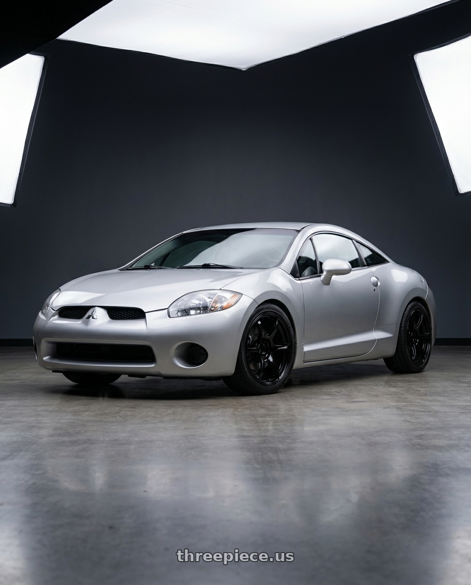 2010 Mitsubishi Eclipse with Advan RGIII 5x114.3 18x8.5+31 Gloss Black wheels