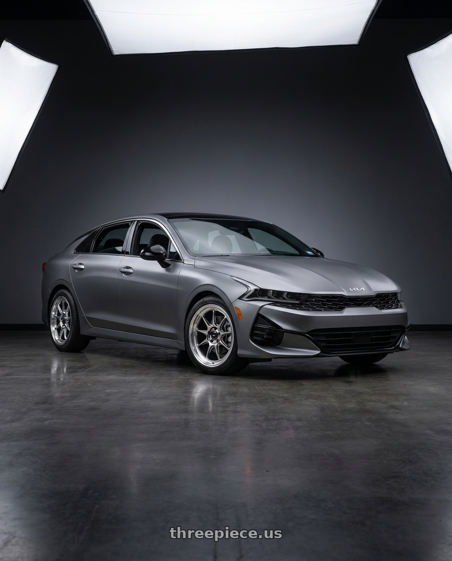 2026 Kia k5 gt with Konig Countergram 5x114.3 19x8.5+43 Hyper Chrome / Machined Lip wheels