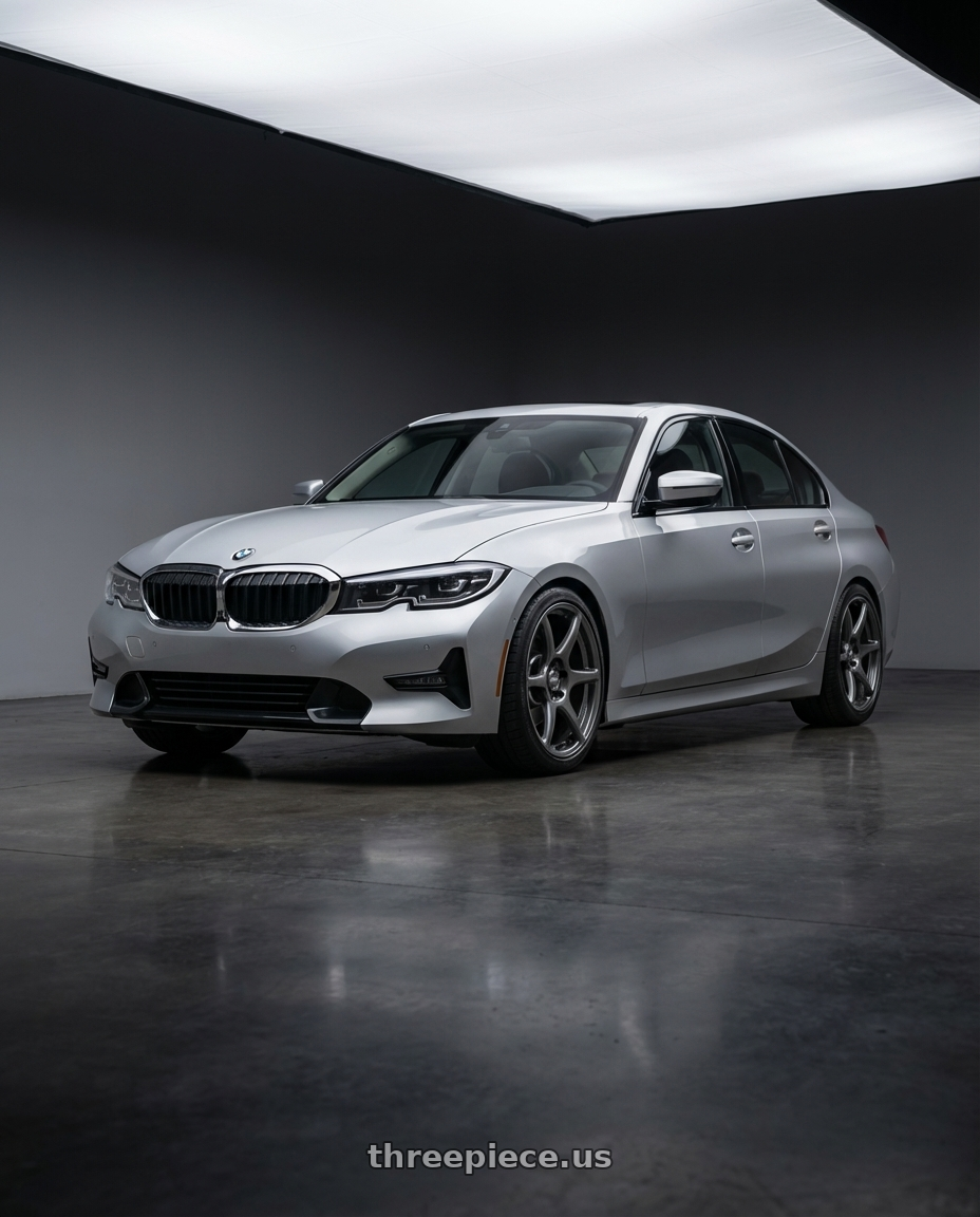 2023 BMW 3 Series G20 with Kansei K11G Tandem 5X112 19x9.5 22 Gunmetal wheels