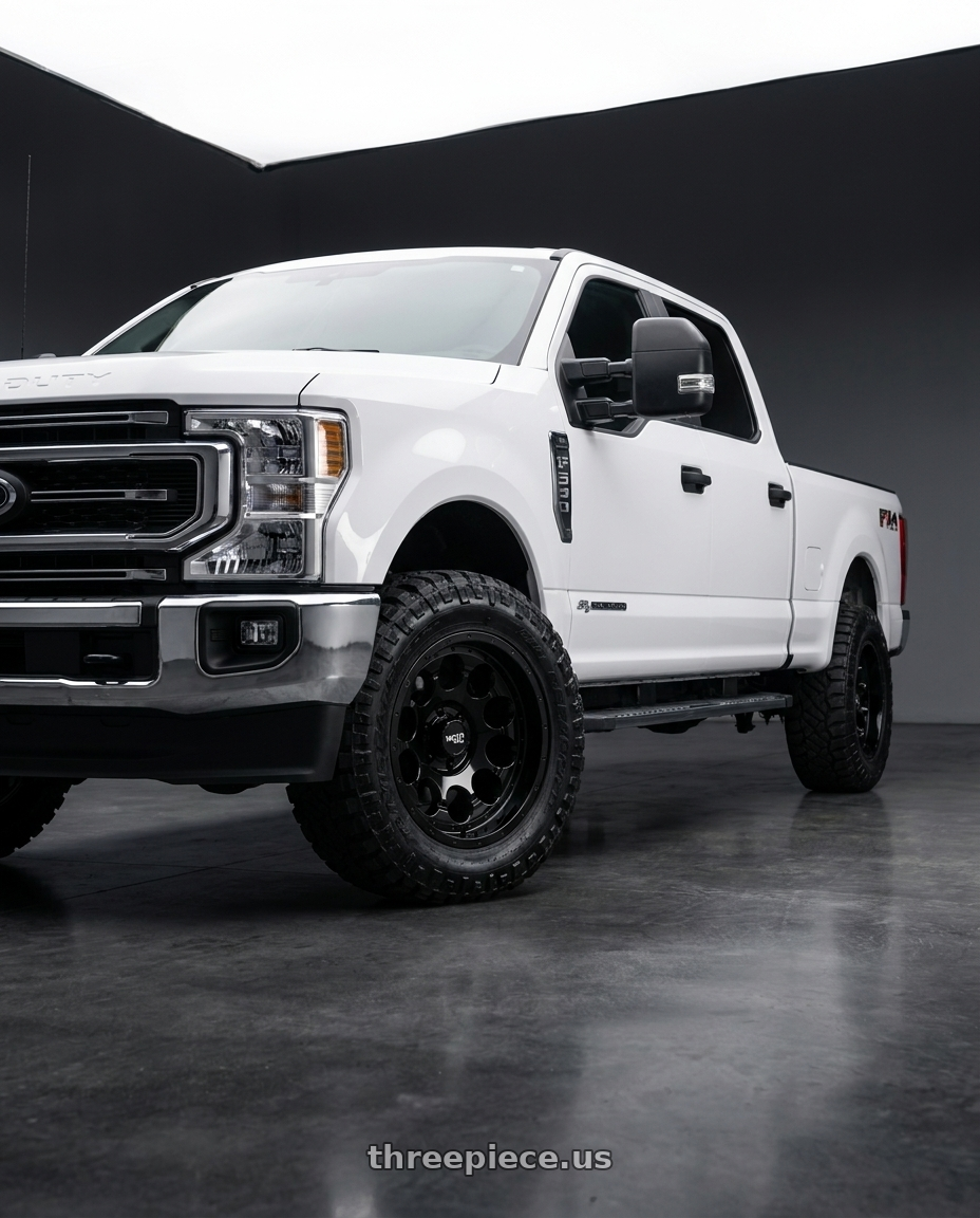 2022 Ford F-250 Super Duty with Moto Metal MO990 ROTARY 8X170 20X9 +0 GLOSS BLACK wheels