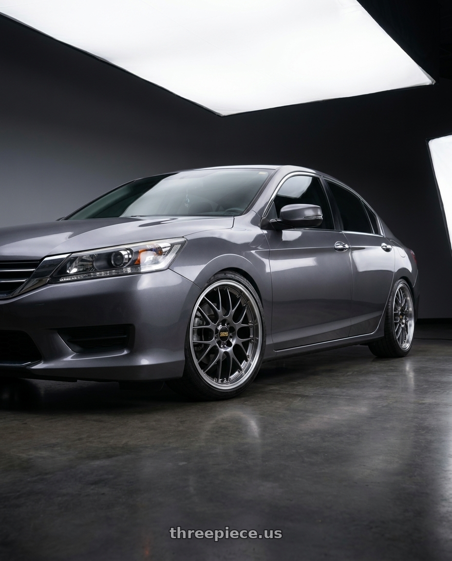 2014 Honda accord with BBS RS-GT 5x114.3 19x8.0+45 Diamond Black wheels
