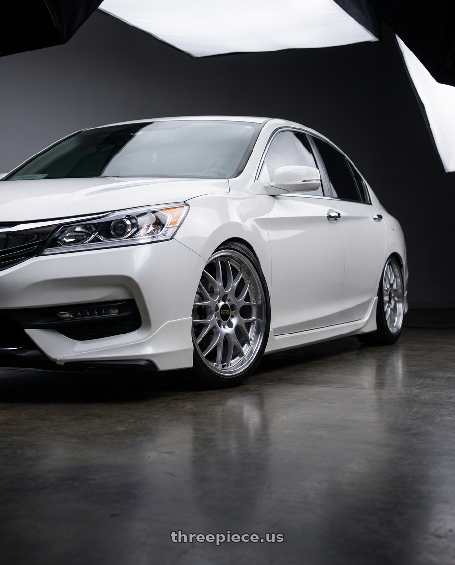 2016 Honda accord with BBS RS-GT 5x120 20x8.5+15 Diamond Silver wheels