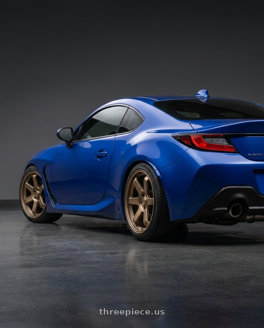 2022 Subaru Brz with Aodhan Ah08 5x100 18x8535 Gloss White 18x85 Et35 wheels