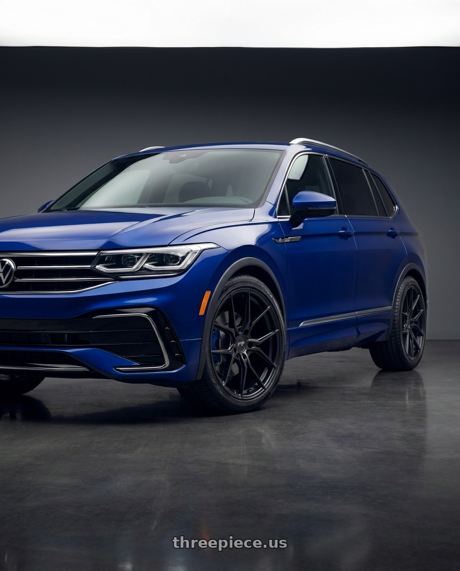 2023 Volkswagen Tiguan R with Niche 1PC M117 MISANO 5X112 18X9.5 +35 MATTE BLACK wheels