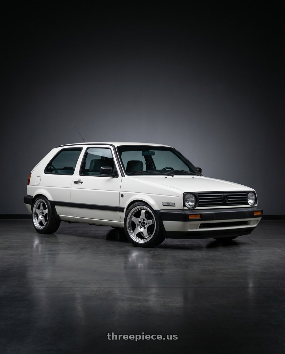 1990 Volkswagen Golf with Advan Racing ONI2 PROGRESSIVE 5x114.3 20x9.0 +39 MACHINING & RACING GLOSS BLACK wheels