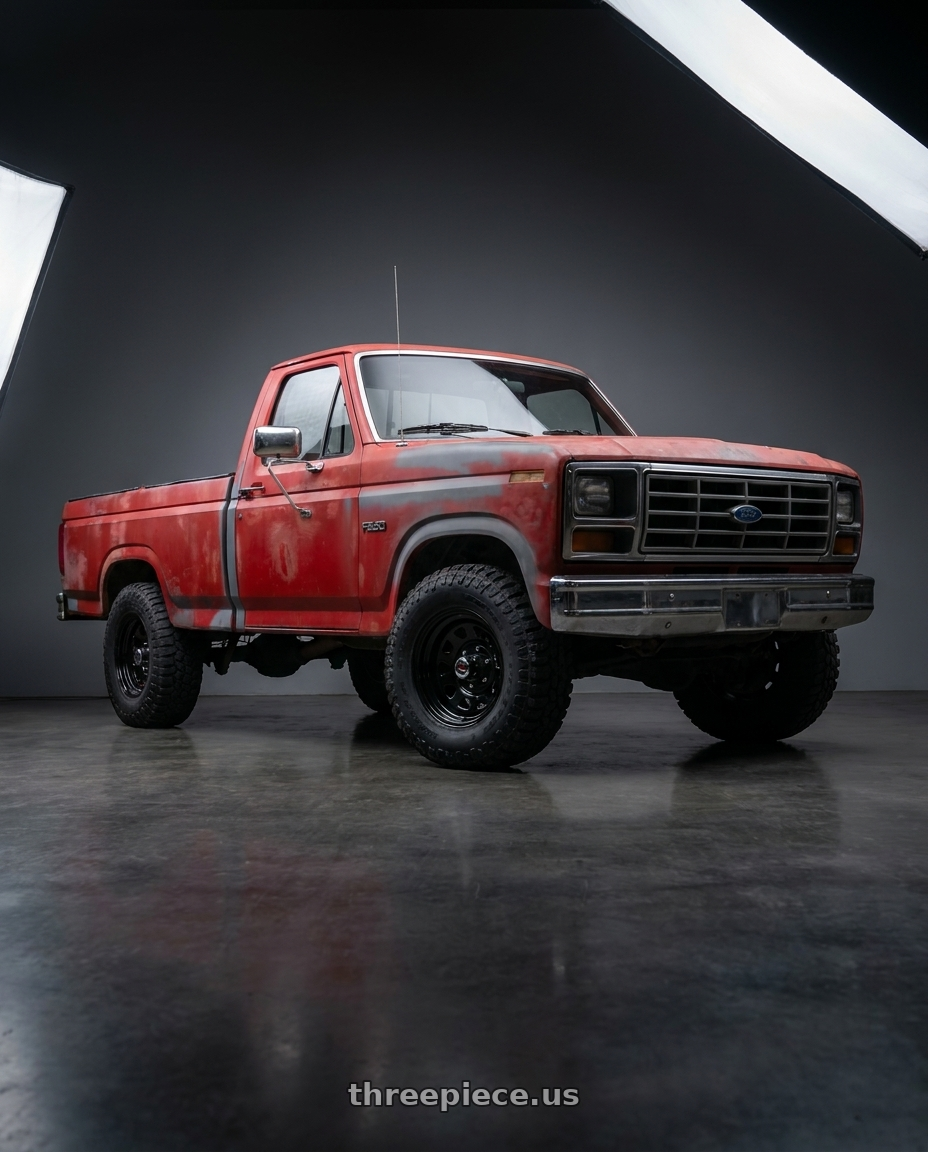 1985 Ford F-250 with Vision HD 84H 8x165.1 16x8-6 Gloss Black wheels
