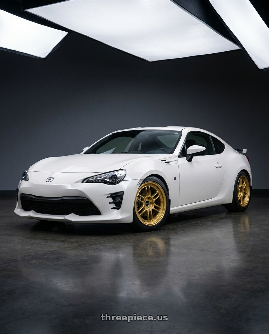 2018 Toyota 86 with Enkei RPF1 5x100 18x8+45 Gold wheels