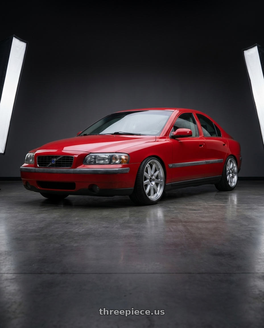 2002 Volvo s60 2.4t with Vors SP2 5x108 18x8.5 +35 Silver Machined Face wheels