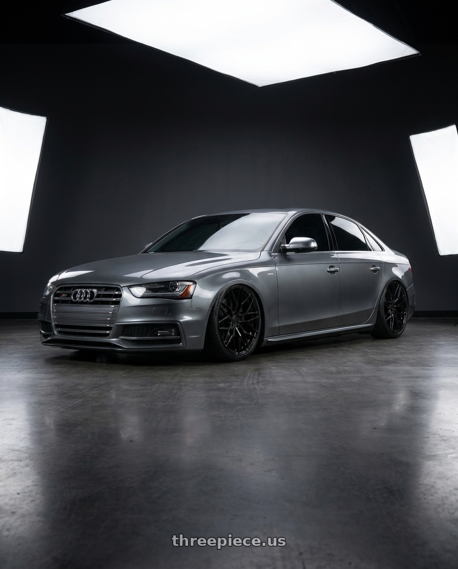 2015 Audi S4 B8.5 with Avant Garde Wheels M520R 5X112 19x9.5 +40 Gloss Black wheels