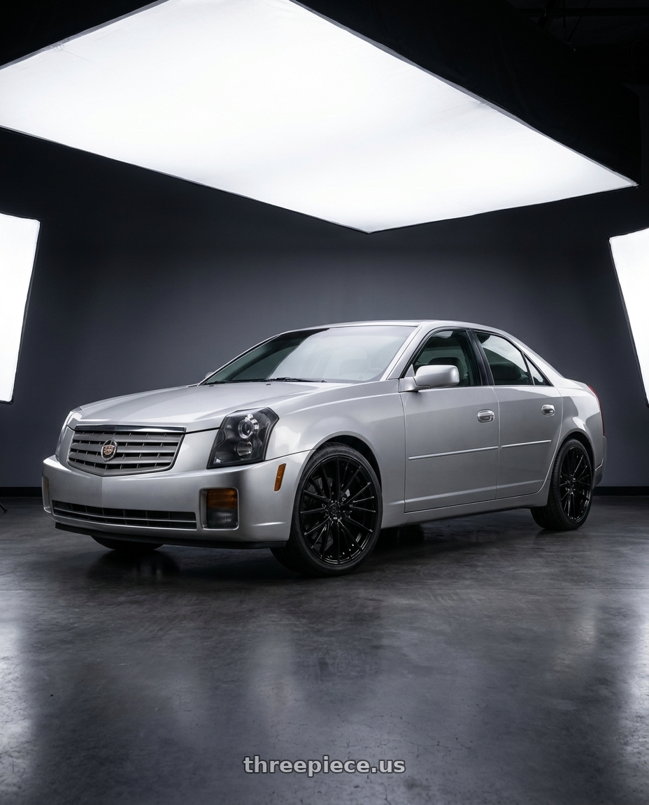 2006 cadillac cts with Axe EX40 5x115 20X8.5+40 GLOSS BLACK wheels