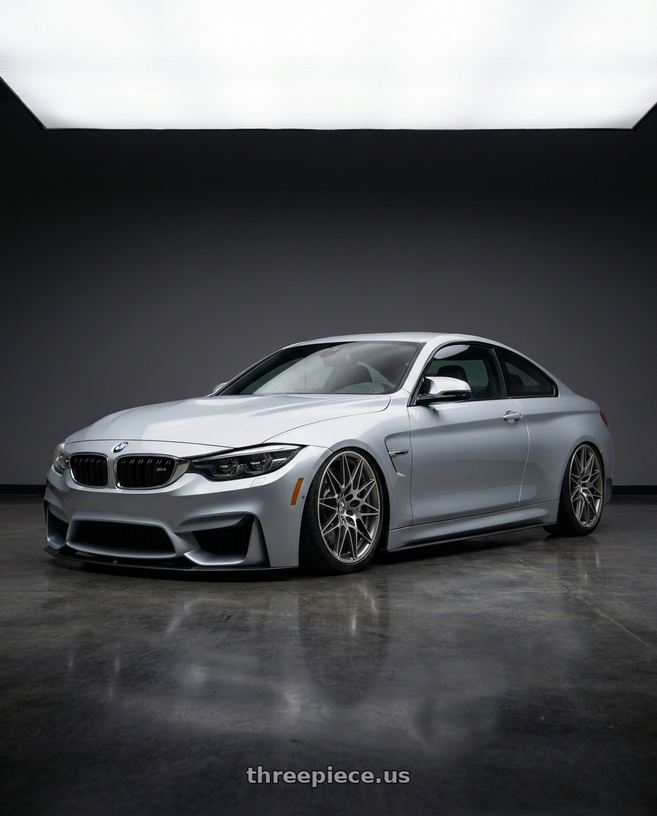 2020 Bmw M4 Square with BBS CC-R 5x120 19x8.5+35 Graphite w/ Diamond Cut Face wheels