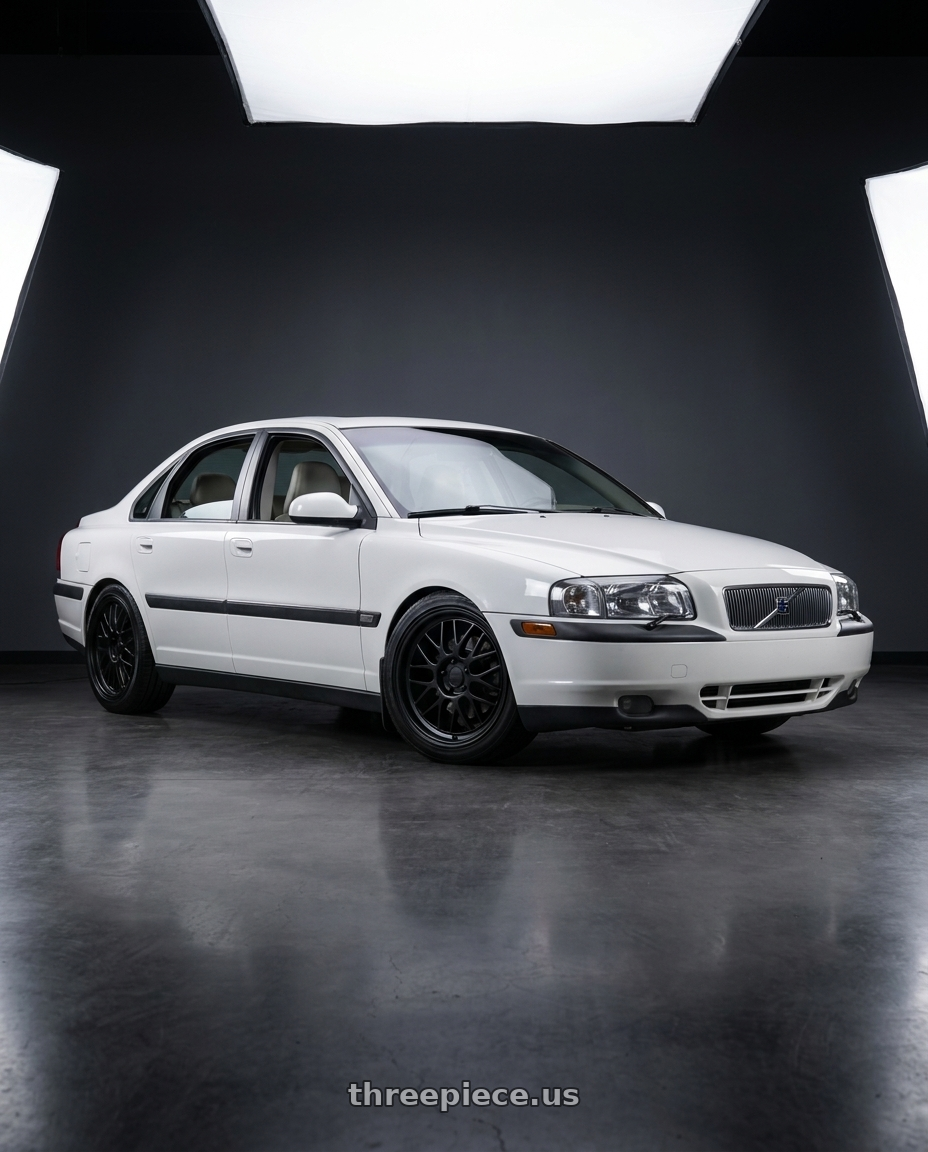 2001 Volvo s80 t6 with KATANA RACING KR06 5x108 18x8 +40 Matte Black wheels