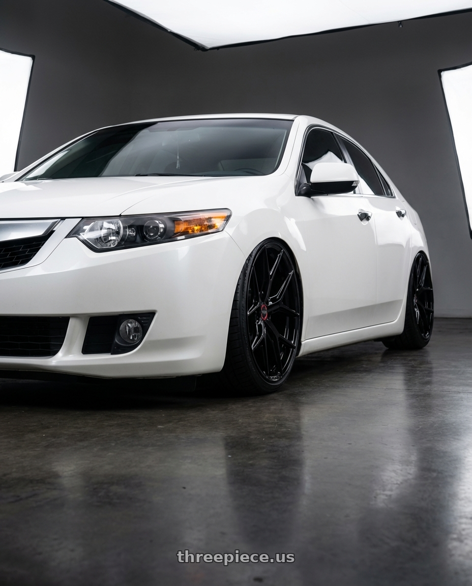 2013 Acura TSX with Vossen HF-5 19x9.5 / 5x114.3 / ET40 / Deep Face / 73.1 - Gloss Black Wheel - HF5-9N63 wheels
