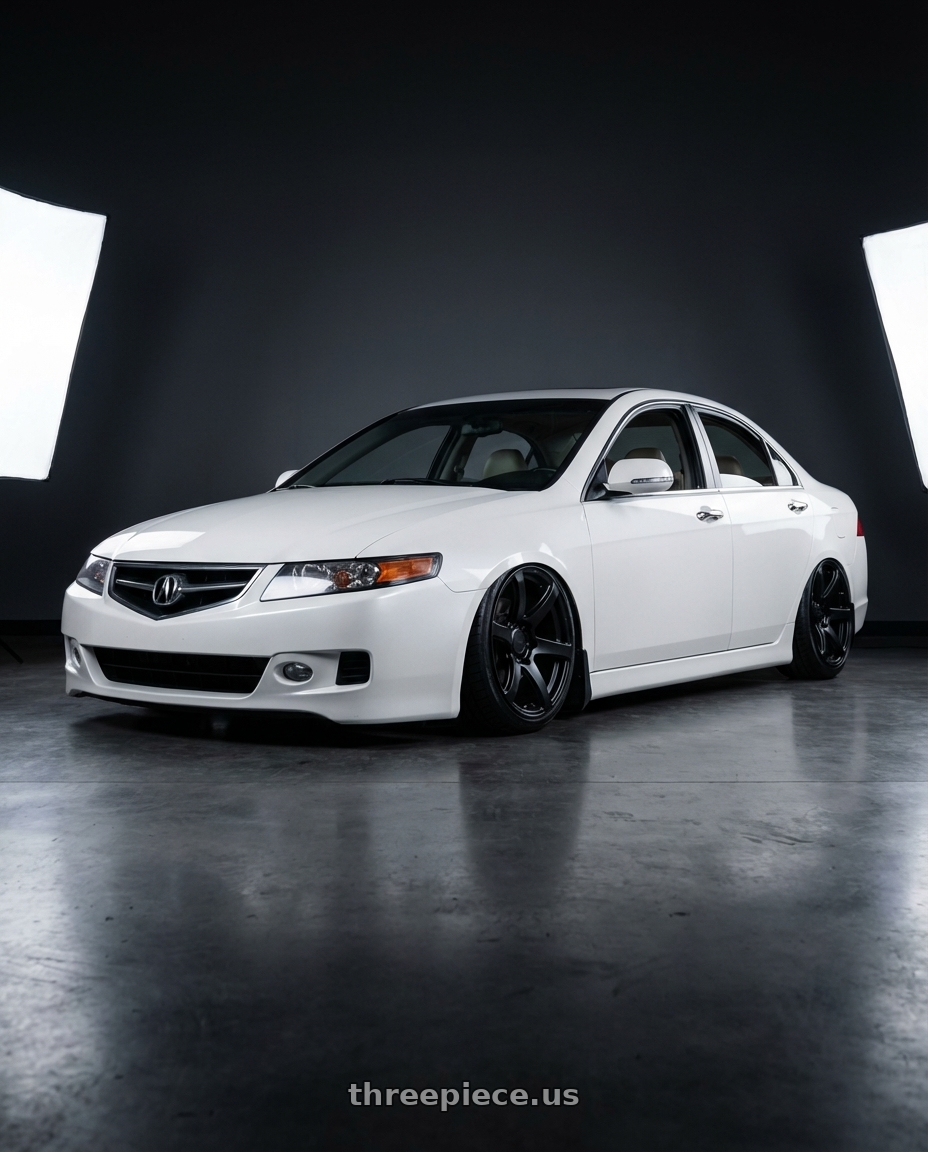 2005 Acura Tsx  with Enkei Cyclone 6x139.7 18x9+0 Matte Black wheels