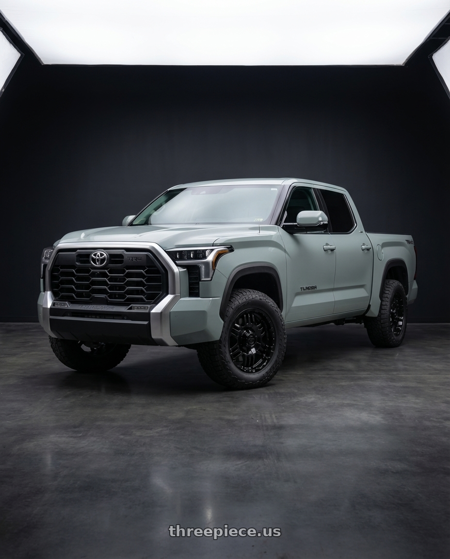 2024 Toyota Tundra with Gear Off Road 713B 6x139.7 20x9 +10 Gloss Black wheels