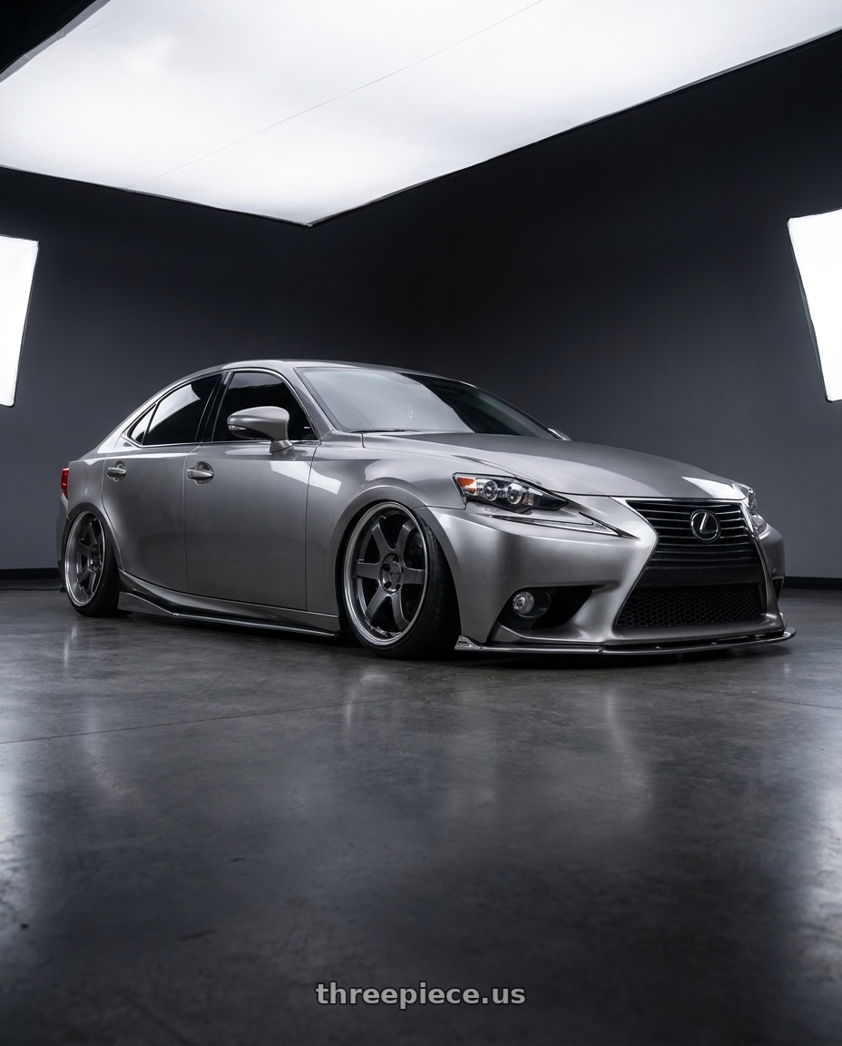 2014 lexus is250 base nebula with KATANA RACING KR08 5x114.3 18x8 +40 Glossy GunMetal wheels