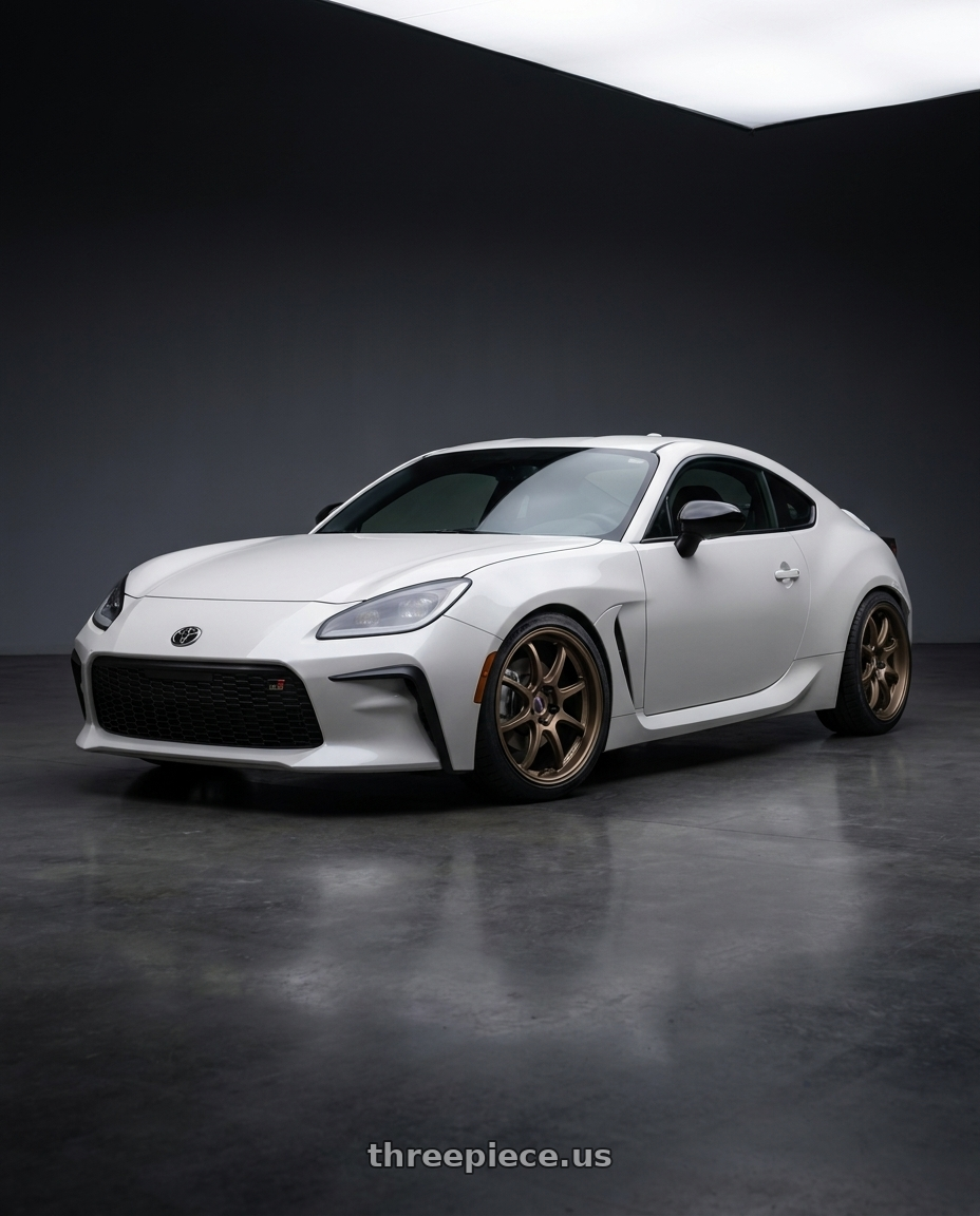2026 Toyota gr86 with Work Emotion D9r 5x100 18x8.5 +38 Matte Bronze wheels