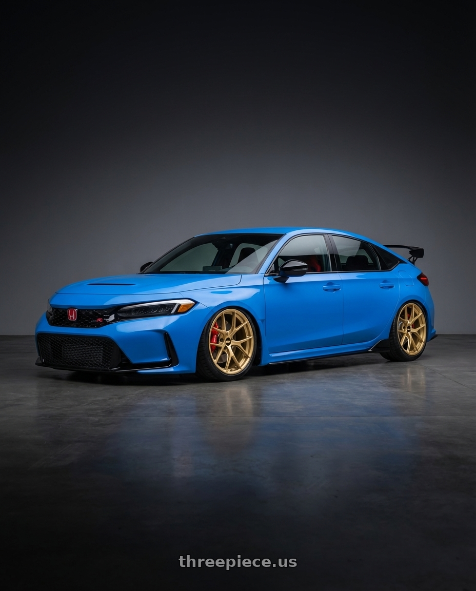 2020 Honda Civic Type R with BBS FI-R 5x120 19x10.5+35 Gold wheels