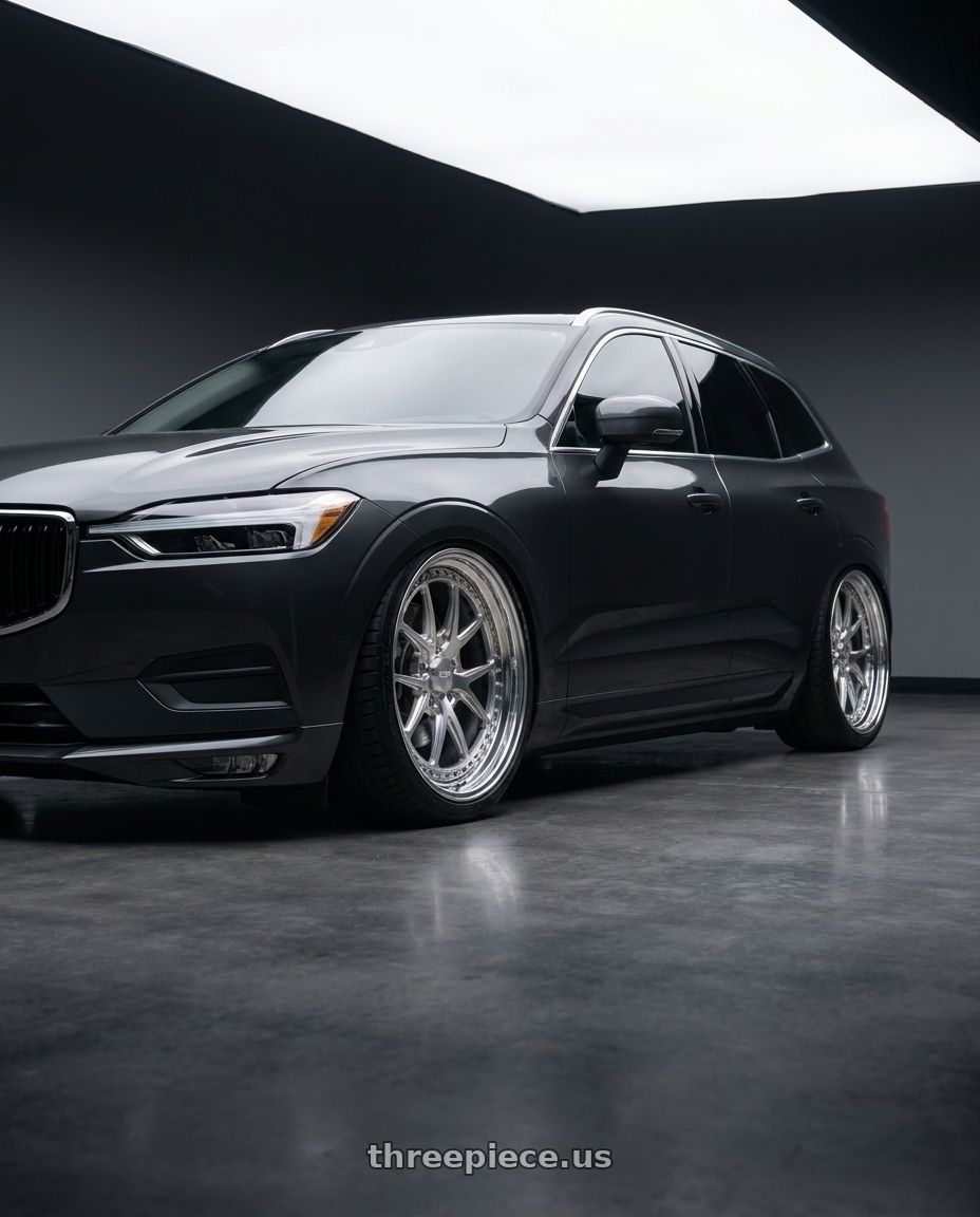 2021 VOLVO XC60 with CCW CZ05 4x100 16x7 +60 Polished wheels