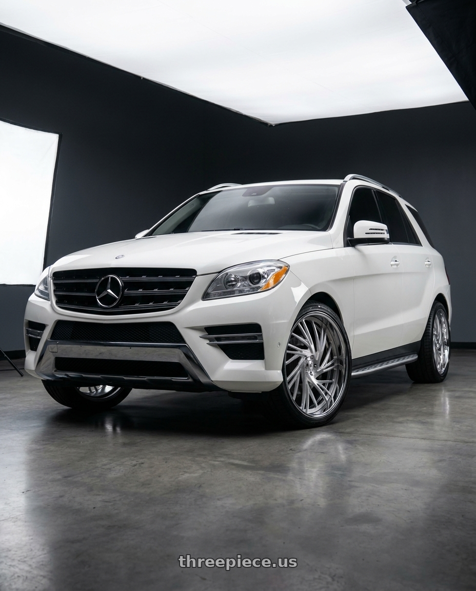 2013 Mercedes ML550 with Asanti Forged AF868 6x139.7 30x10 +0 Chrome wheels