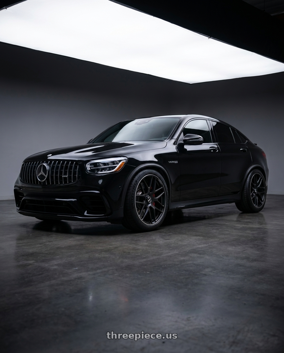2021 mercedes glc63s with BBS LM 5x112 21x10.0+40 Diamond Black wheels